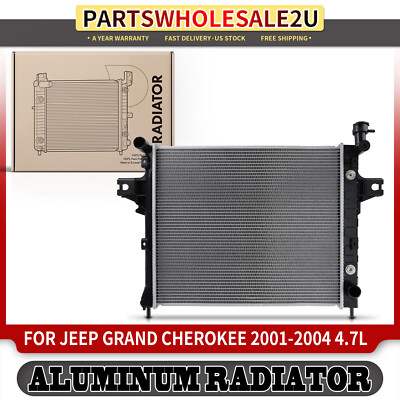 AutoShack Kühler Für Jeep Grand Cherokee 2001–2004 4.7L V8 – 4WD/AWD/RWD – Aluminium RK880