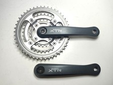 Vintage Shimano XTR M950 46/34/24T, 170mm 3x8 speed crankset