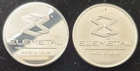 Lot of 2 - 1 Tr oz Elemetal .999 Fine Silver Rounds (#162)