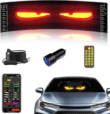 Flexible Devil Eyes Light for Windshield,LED Sign Car,LED Multicolor 
