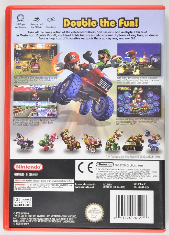 Mario Kart Double Dash GameCube PAL 2003 | TESTED | NINTENDO | RACING MULTIPLAYE - Image 2 of 4