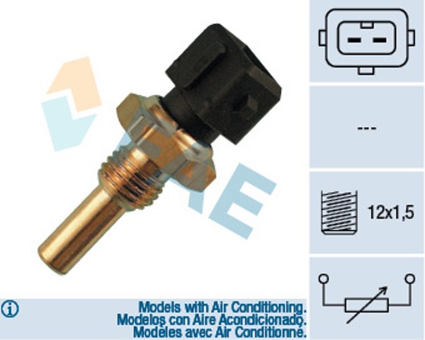KüHlmittel Wasser Temperatur Sensor FAE 33300 FüR 400 800 Rover XW RF 200 2 XS-image