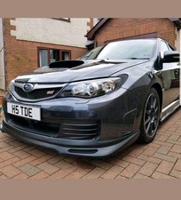 For Subaru Impreza WRX STI HatchBack Front Splitter Lip Black Plastic