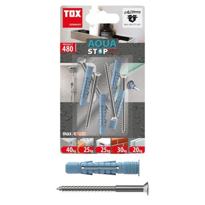 TOX  Aqua Stop Pro 6/38 + Schraube (4 Stk.), 014771011