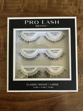 Pro Lash Artist Series Classic Weave Large Eyelashes 12mm, 14mm, 16mm