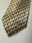 Gianni Versace Classic V2 Silk Handmade Neck Tie Gold Designer Vintage