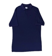 Vintage 80s Adidas Made in USA navy blue polo shirt mens Medium