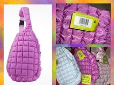 NEW Pickle O' Joe Quilted Crossbody Sling Bag Pickleball Bag Vibrant Purple Pink