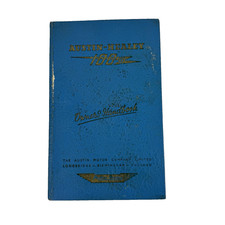 Vintage Austin Healey 100 6 Series Bn6 Bn4 48863 Owners Handbook Akd 947a Vintage Austin Healey 100 6 Series Bn6 Bn4 48863 Owners Handbook Akd 947a