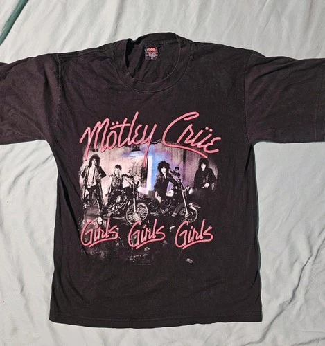 Vintage Motley Crue Girls Girls Girls 2001 Tour Band T-Shirt Adult Size Medium - product listing photo
