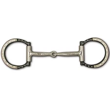 Toklat Black Satin Western Dee with Sweet Iron Snaffle w/ Copper Inlay, 5''