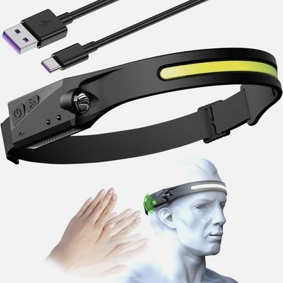 LED Stirnlampe Wiederaufladbar USB Stirnlampe Licht Angeln Jagd Leistungsstark