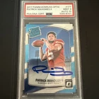 2017 Donruss Optic Patrick Mahomes II On Card Rated Rookie