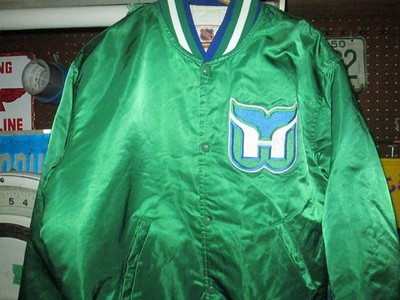 HARTFORD WHALERS Vtg 80s 90s Defunct Hockey Starter jacket coat new england USA