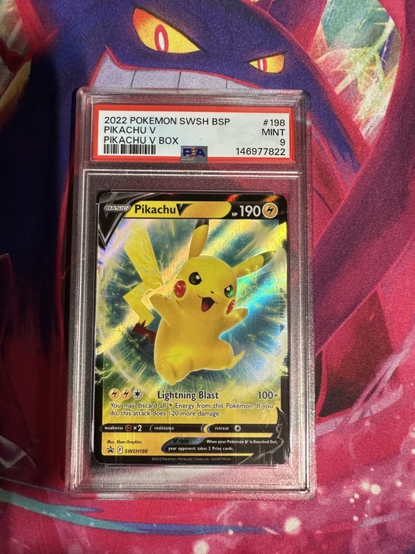 Pikachu V SWSH198 Promo PSA Graded 9 English Pokemon TCG