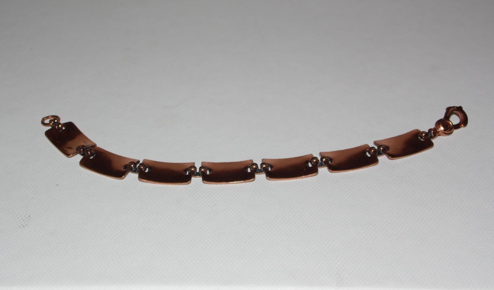 Vintage Solid Copper Link  Bracelet - image 5
