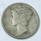 1926 MERCURY DIME - 90% SILVER - Circulated US Coin #6437