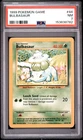 1999 POKEMON BASE SET UNLIMITED #44 BULBASAUR PSA 7