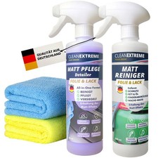 CLEANEXTREME Auto Matt Lack & Folie Set Reiniger Pflege Versiegelung Detailer
