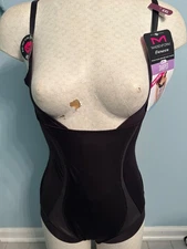 NWT MAIDENFORM  Flexees Wear your own bra BODY SHAPER  FL5004 XXL 2XL BLK