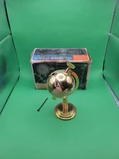 PRINCE Globe-Star Table Gas Lighter in Box Earth Globe Parts Repair