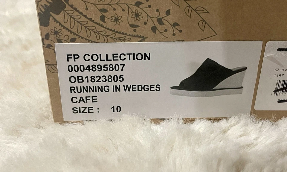 FP коллекции, работает на танкетке, замшевая платформа на танкетке сандалии, кафе - Изображение 2 из 4