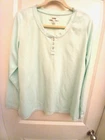 SONOMA Mint Green Polyester Spandex Pajama Top Size L
