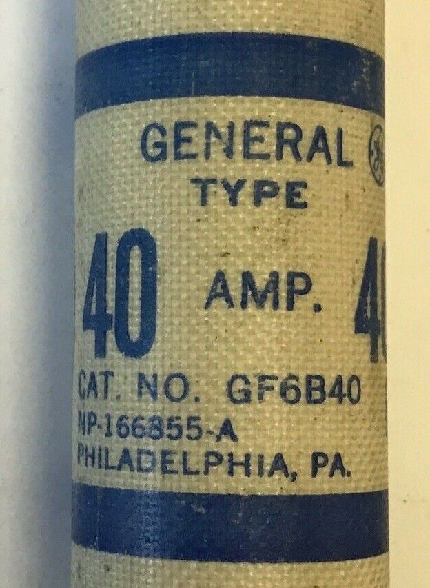 _S専用ページ GENERAL ELECTRIC GF6B40 FUSE TYPE CLF 600V 40AMP ***LOTOF5