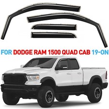 Rain Guards Vent Visors Shade for 2019-2026 Dodge RAM Quad Cab