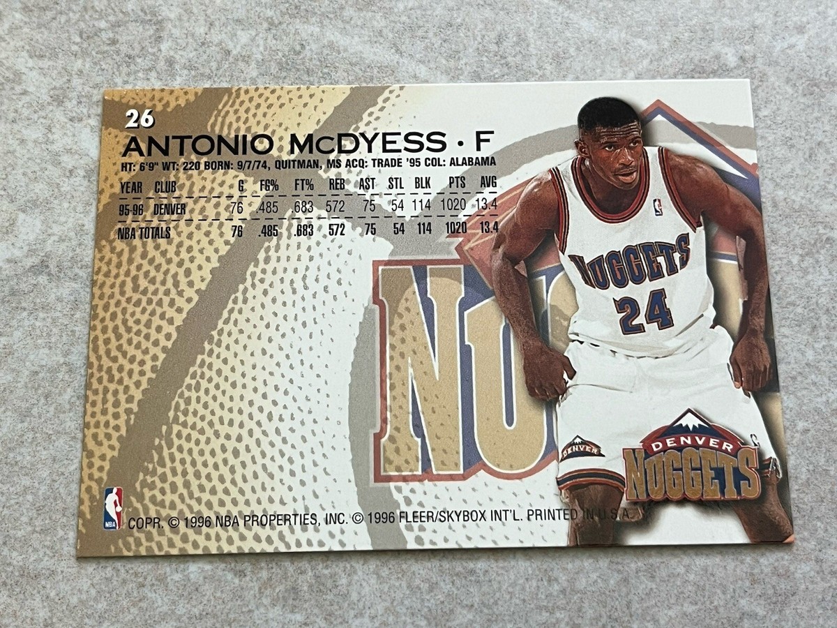1996-97 Fleer #26 Antonio McDyess NBA Denver Nuggets | eBay