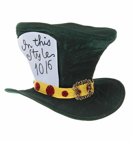 Alice in Wonderland Mad Hatter Top Hat 