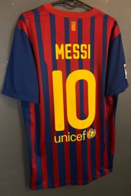 LIONEL MESSI MEN NIKE FC BARCELONA 2011/2012 FOOTBALL SOCCER SHIRT