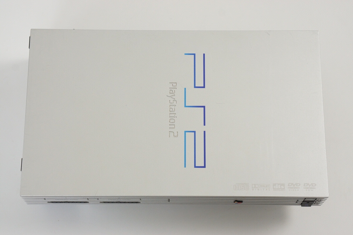 SONY PlayStation2 SCPH-50000 箱あり PS2 SILVER Console SCPH-50000 TSS Only for NTSC-J Tested