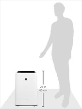 SHARP Humidified and Air Cleaner Plasma Cluster KC-F70-W White from Japan NEW