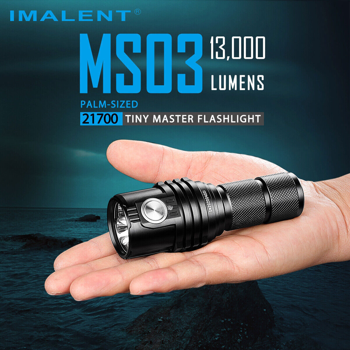 MN-2321-154☆IMALENT MS03 IMALENT MS03 Tactical Flashlight 13000 Lumen brightest EDC Torch