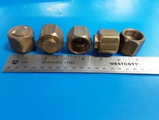 PARKER A-Lock 1" BRASS Compression Tube Cap Fitting