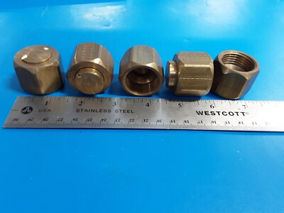 PARKER Compression Tube Plug 7/8'' Tube OD, Compression Brass, 1'' Thread A-Lock