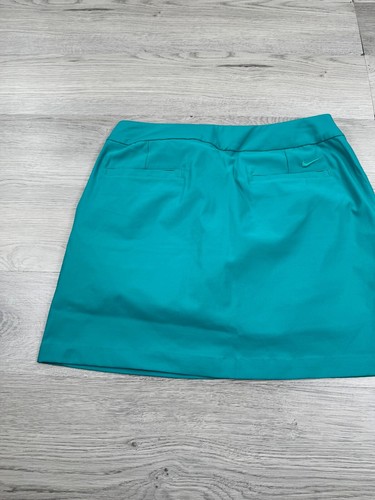 Nike Skort Womens 8 Blue Green Performance Stretch UPF Drifit Golf Tennis - Picture 15 of 17