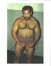 m1003  Johnny Rodz  signed vintage Wrestling Photo w/COA *BONUS*