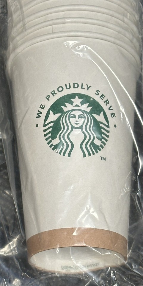 (100) STARBUCKS Paper Cups & 85 Lids Grande (16 oz) (100) Cup Sleeves ...