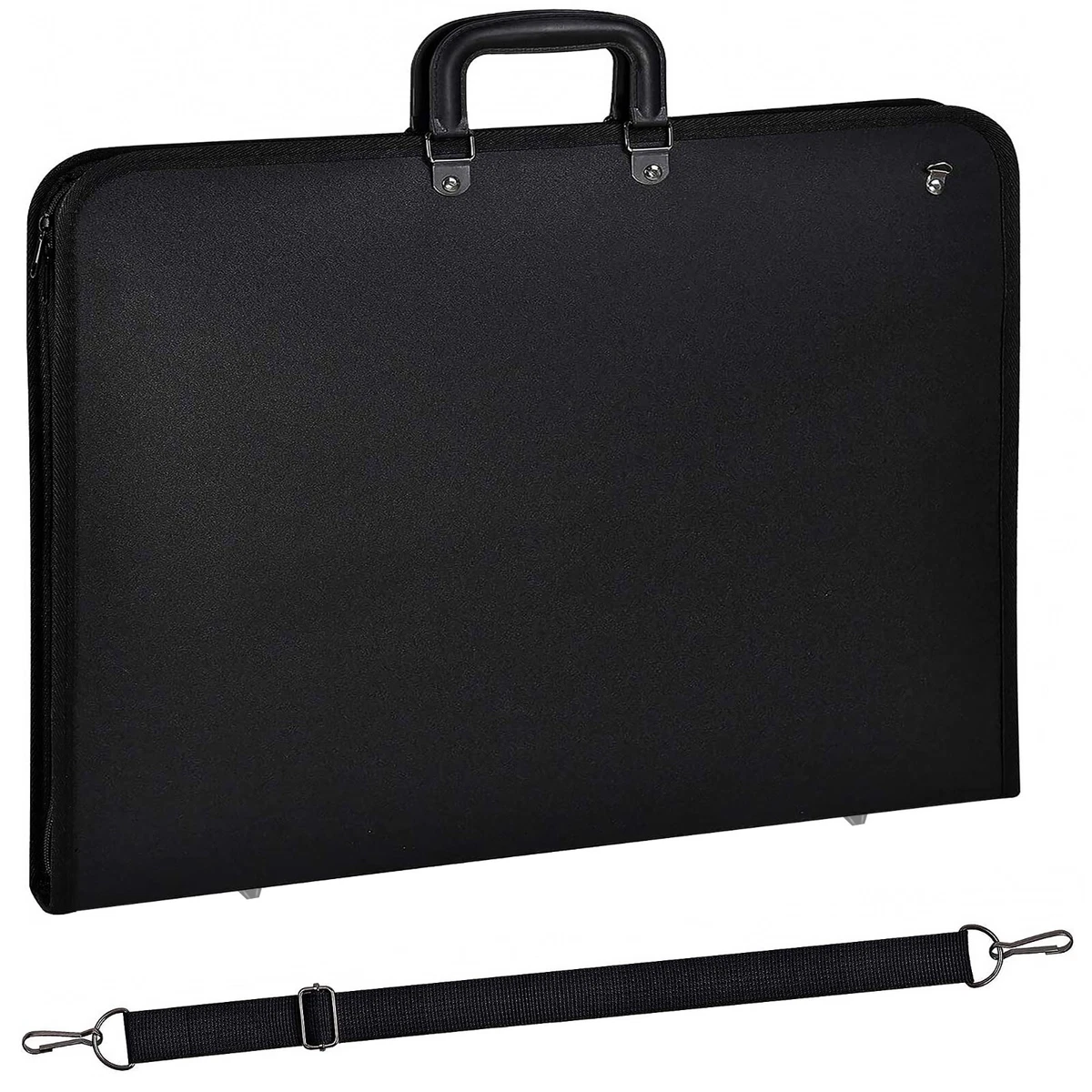 BOLSA CARPETA PINTURA CUADRO TRABAJO ARTE A2 IMPERMEABLE DISEÑO PORTAFOLIO ESTUCHE NEGRO