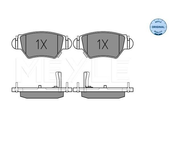 Bremsbelagsatz, Scheibenbremse Meyle 0252325817/W FüR Opel-image