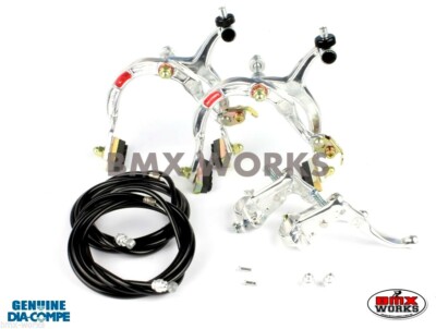 Dia-Compe MX1000 MX121 Black Brake Set For Old School BMX Bikes - Front & Rear Calipers 3 thumbnail image