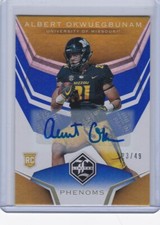 🔥2020 CHRONICLES DRAFT PICKS LIMITED BLUE #12 ALBERT OKWUEGBUNAM AUTO 23/49