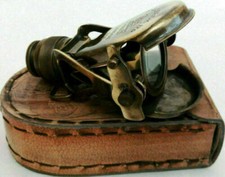 Vintage Brass Monocular Binocular Telescope Nautical Spyglass Scope