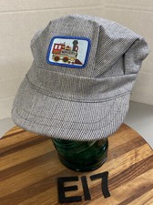 VINTAGE SANFORIZED WESTERN PACIFIC RAILROAD ENGINEER HAT 7 1/4 USA MADE EUC! E17