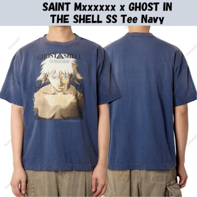 SAINT Mxxxxxx x GHOST IN THE SHELL SS Tee Navy | eBay