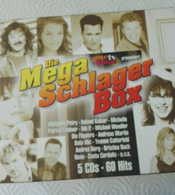 DIE MEGA SCHLAGER BOX; 5CDs - 60 Hits in sehr guten Zustand