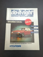 Do-It-Right Maintenance Tune-up & Repair Manual for Hyundai Excel 1986-88 (A4)