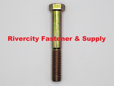 7/16-14x3 Hex Head Cap Screws 7/16-14 x 3.0 Bolts 7/16x14 x 3 Grade 8